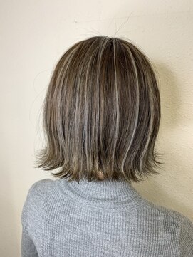 イエローコーン 金沢文庫店(YELLOW CORN) 切りっぱなしボブ ３Ｄメッシュ