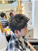 スパイキーショート×アップバング☆