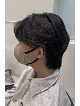 六本木美容室 白金店 センターパートフェザーパーマニュアンスパーマシャドウパーマ