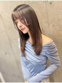 ツヤ髪ストレート
