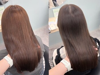 ケシキ(keshiki)の写真/《オージュアソムリエ在籍》髪質改善が得意なsalon‘’keshiki‘’髪の芯から徹底補修し艶美ヘアに♪