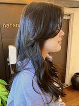 ナナナパレナ 梅田店(nanana parena) 前髪デジパで垢抜け◎大人韓国風大きめカールで可愛い顔まわり♪