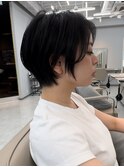 大人ショートボブ丸みショートカットマッシュショート/北千住