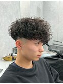 サーフカール メンズパーマ スペインカール メンズカラー
