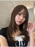 ハイレイヤー/ミディアム・ロング/顔周り・フェイスレイヤー