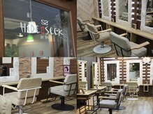 ハイドゥンシーク(HiDE&SEEK)の雰囲気（ウッドを使った内装に初めてのご来店でも落ち着く空間に！）