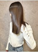 カーキベージュ×髪質改善