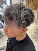 MEN’S HAIR/サーフカール/刈り上げセンターパート/守谷