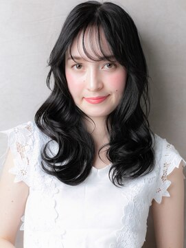 カバーヘア 上尾西口店(COVER HAIR) フィンガーウェーブヨシンモリ韓国風黒髪ロングX上尾30代40代