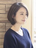 30代40代大人可愛いひし形ボブ　ワンカール　似合わせ