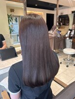 ヘアリゾート粋 ティガ 池袋店(tiga)&nbsp;透明感カラー/ストレートヘア/ダークブラウン