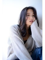 ミラバイグリーン(Mira by green)&nbsp;黒髪ｘフェザーロングｘノットヘア　 ヴェールウェーブ　#4