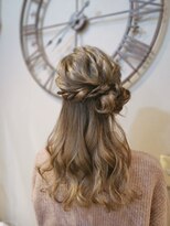 ヘアセットサロン ミント(Hair set salon MINT)&nbsp;サイドアレンジハーフアップ