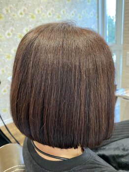 フェリーチェフォーヘアー(Felice for Hair)の写真/明るく優しいStylistだから通うのが楽しくなる♪仕上がりも良く大満足の口コミ多数！【山の田南町】