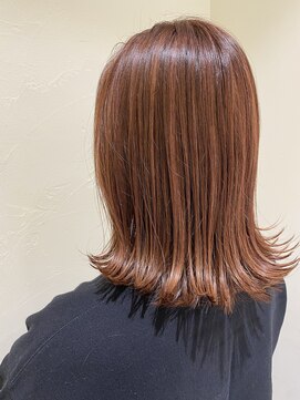 ブリッジ バイ ネオリーブ 綱島店(bridge by neolive) ナチュラルハイライト×秋色オレンジブラウン