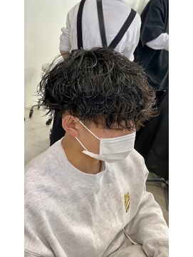 ヒビヲ(HIBIO) 波巻きスパイラルパーマメンズパーマメンズマッシュメンズヘア