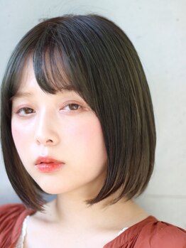 アンドヘアーサロン(&HAIR salon)の写真/真っ直ぐなり過ぎない自然仕上がりの"小顔魅せストレート"★アレンジ簡単で、スタイルの幅がグッと広がる♪