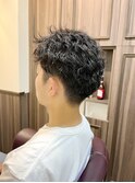 ツーブロかきあけツイストスパイラル[メンズ/上野]