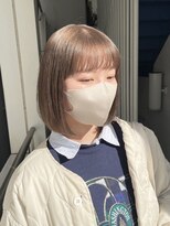 ソーコ 渋谷(SOCO)&nbsp;ミルクティーベージュカラーケアブリーチダブルカラー髪質改善