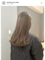 ニュートラル(neutral)&nbsp;【neutral】シークレットハイライトとレイヤーカット