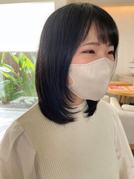 トップヘアー ミカワアンジョウ 安城(TOPHAIR MIKAWA ANJO) ミディアムレイヤー/ニュアンスカラー/アッシュブラック