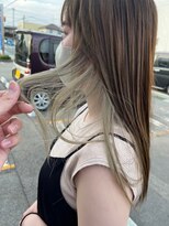 ネウィ 秋田(newi)&nbsp;インナーカラー◎white beige