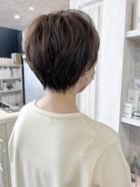 キャアリー(Caary)&nbsp;福山市美容室Caary人気 ナチュラルニュアンスパーマ秋ショート
