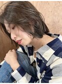 ボブ/ミニボブ/オリーブベージュ/20代/30代/40代