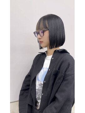 サンド 鹿児島中央(sand) ボブ　フルバング　ハッシュカット　イメチェン　似合わせカット