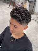 “オールバック風フェード”【大人色気男髪】〈渋谷/メンズ〉