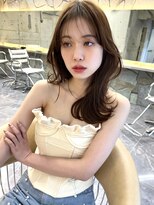 サイン 表参道(SIGN)&nbsp;韓国ヘアグレージュカラーブリーチ無し髪質改善イヤリングカラー