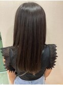 ワンレンセミロング