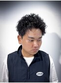 名古屋スパイキーショートツイストパーマアップバングショート