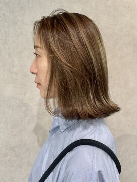ゼスト クレス(ZEST Cres) 【立川cres奈佳子】大人ハイライト、外はねミディ