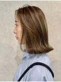 【立川cres奈佳子】大人ハイライト、外はねミディ