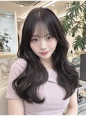 韓国ヘア レイヤーカット 小顔