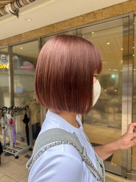 アース 高円寺店(HAIR & MAKE EARTH) ほんのりピンクなブラウンカラー 【@mppp_32485】