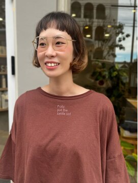 マル 薬院浄水店(MAR.co) MINI BANG BOB／福岡ボブ　ミニボブ