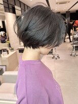 ステアケース 武蔵小杉店(stair:case) 大人ナチュラル髪質改善カラー丸みショートボブ前髪なし