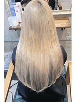 ルフレ 新宿歌舞伎町店(Reflet)&nbsp;ダブルカラー/プルエクステ/グレー/髪質改善