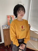 ヘアーアイスカルテット(HAIR ICI QUARTET)&nbsp;グレージュアッシュグレージュショートカットミニウルフ