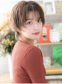 韓国風ハイライト小顔マッシュウルフショートc6上尾20代30代40代