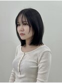 【ami】ミディアム/切りっぱなし/顔まわりレイヤー/四条/河原町