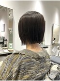 ミニボブ　タッセルボブ グレージュ　髪質改善トリートメント
