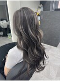 コントラスト極ハイライト☆グレーベージュ