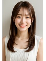 アージュ 久留米ゆめタウン店&nbsp;マットブラウン　顔周りレイヤー