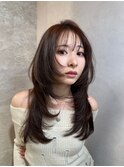 ミニウルフレイヤーカット顔周りカット前髪カット韓国ロング銀座