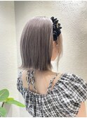 小野/シルバーグレージュブリーチカラーボブ吉祥寺