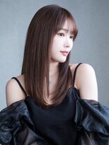 アイティーバイアルバム 藤沢店(IT by ALBUM)&nbsp;暗めカラー韓国ヘア顔周りレイヤーロング_F30107