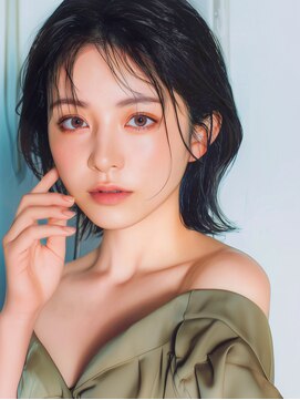 ラベストクズハ(LOVEST KUZUHA) ショートボブ/マッシュウルフ/眉上バング/フェイスレイヤー